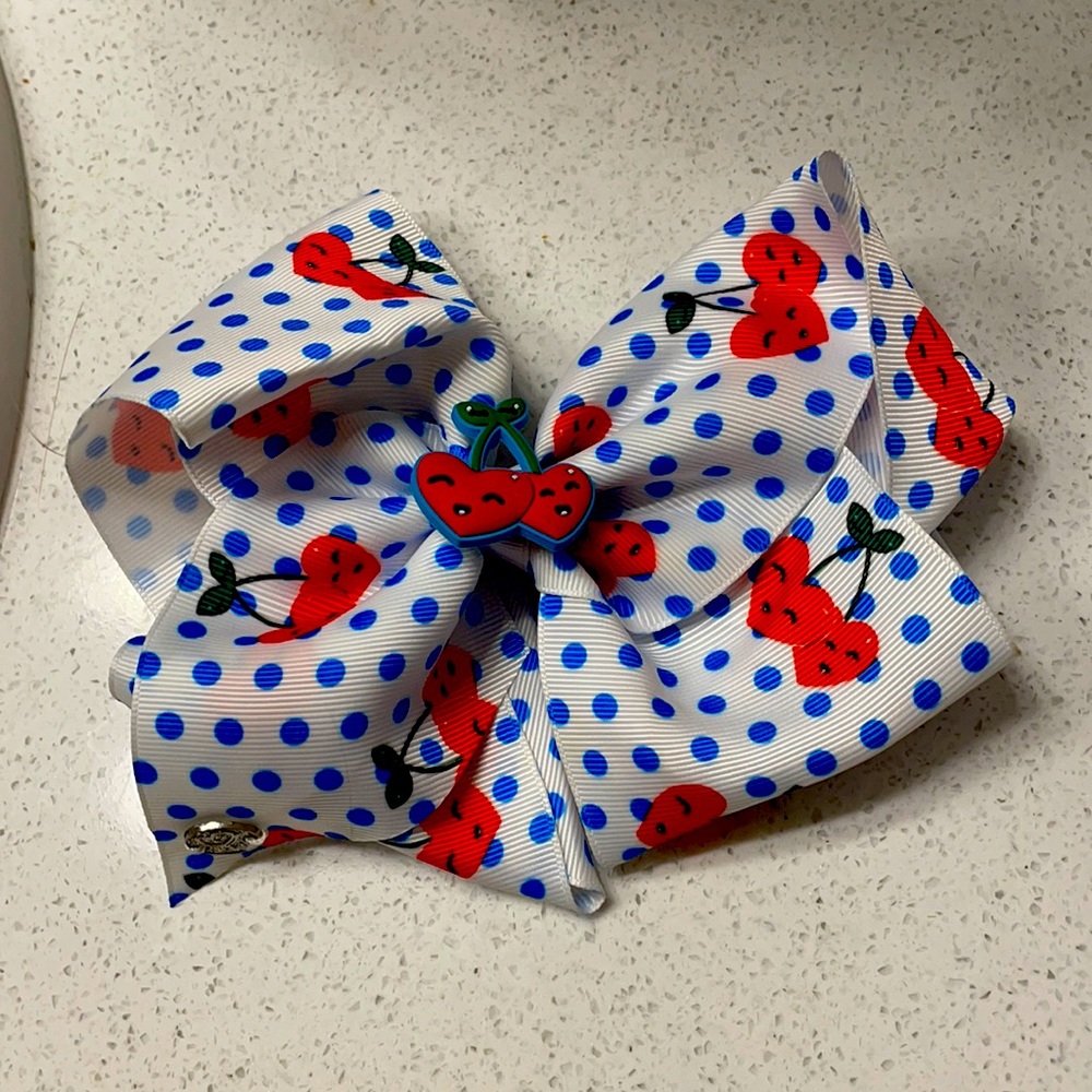 JoJo Cherry Polka Dot Bow